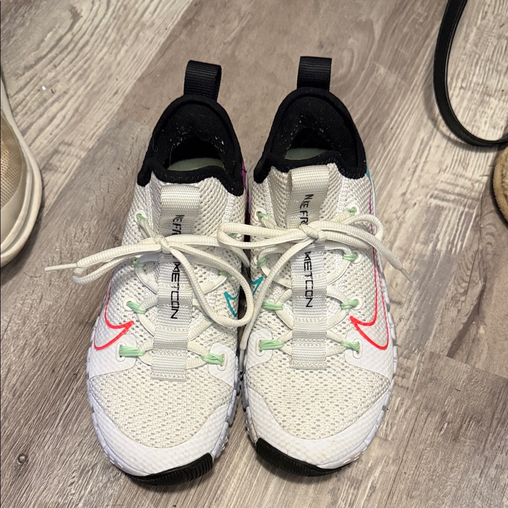 Nike White and Pink Athletic Shoes